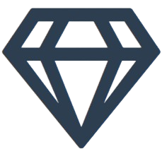 Diamond icon for quality concrete from Kannapolis Concrete